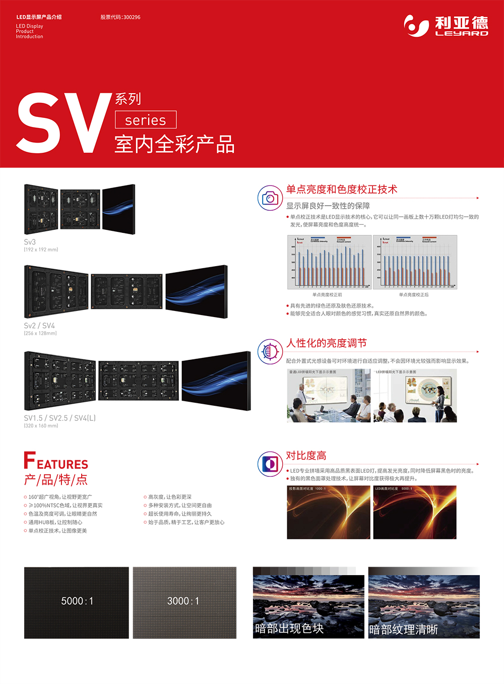 利亚德SV系列室内全彩产品